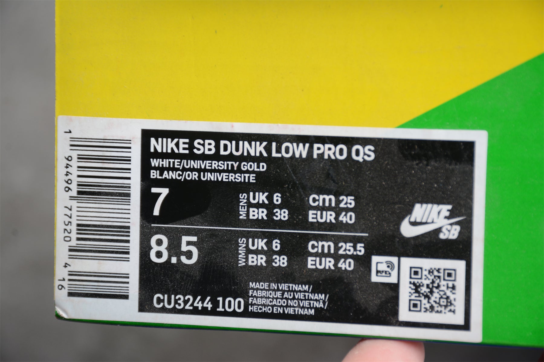 Nike SB Dunk Low CU3244-100 Ben & Jerry's Chunky Dunky - DryPom